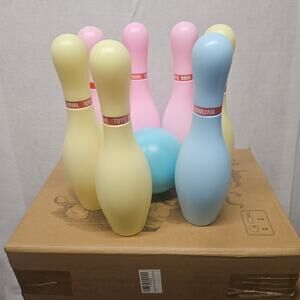 Kids Light up Bowling Ball Toys Set Bowling Pins Toy Game *Incomplete Set*